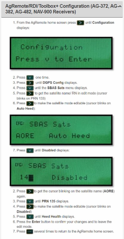 AG Remote Toolbox Configuration
