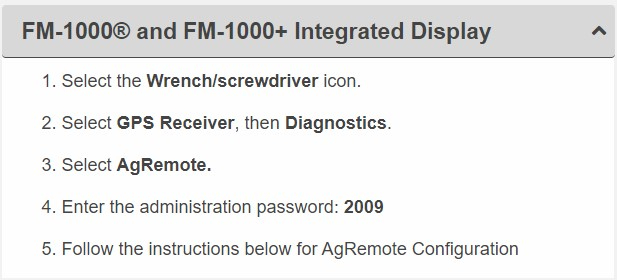 FM 1000 and FM 1000+ Integrated Display